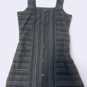 Striped Button-Down Dress